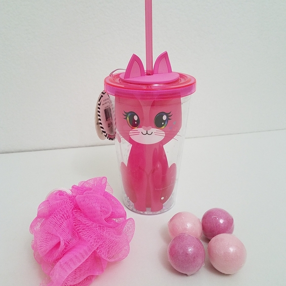 Other - $10 Last one! Cat Insulated Drink Tumbler and Ch-V Bath Set
